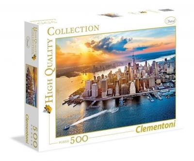 Puzzle 500 HQ New York. Wydawca: Clementoni. SmakLiter.pl Opakowanie Puzzle 500 HQ New York