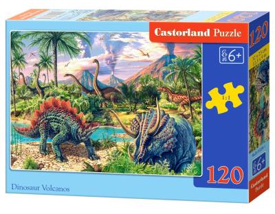 Puzzle Dinosaur Volcanos. Wydawca: Castorland. SmakLiter.pl Opakowanie Puzzle Dinosaur Volcanos