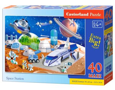 Puzzle Maxi Space Station 40. Wydawca: Castorland. SmakLiter.pl Opakowanie Puzzle Maxi Space Station 40