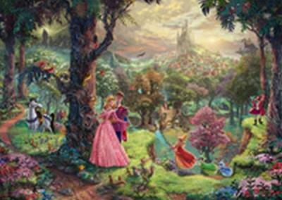 Opakowanie Puzzle Schmidt 1000 Thomas Kinkade Śpiąca królewna