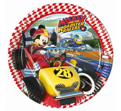 Opakowanie Talerzyki papierowe 'Mickey Roadster Racers' 23 cm, 8 sztuk