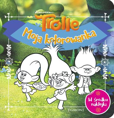 Trolle. Moja kolorowanka. Autor: Agata Łabuda. SmakLiter.pl Okładka książki Trolle. Moja kolorowanka
