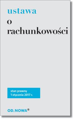 Ustawa o rachunkowości. Autor: Anna Prus (oprac.). SmakLiter.pl Okładka książki Ustawa o rachunkowości