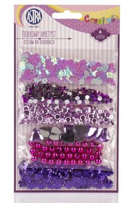 Opakowanie Zestaw do dekoracji-fiołkowy ametyst 335117004