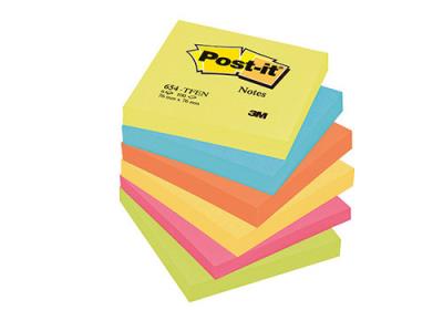 Opakowanie Bloczek samoprzylepny POST-IT paleta ener (654-TFEN), 76x76mm, 6x100 kart.