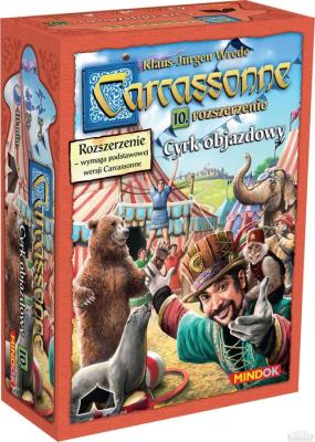 Carcassonne Cyrk objazdowy rozszerzenie. Autor: Wrede Klaus-Jurgen. SmakLiter.pl Okładka książki Carcassonne Cyrk objazdowy rozszerzenie