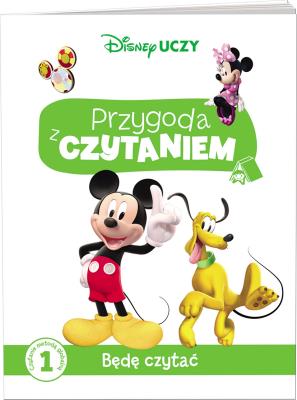 Okładka książki Disney Uczy. Klub Przyjaciół Myszki Miki. Przygoda z Czytaniem. Będę czytać