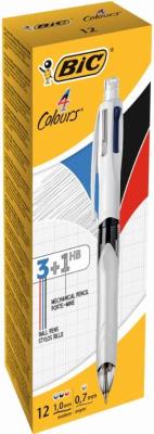 Opakowanie Długopis 4 Colours z ołówkiem (12szt) BIC