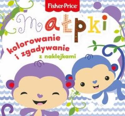 Fisher Price Kolorowanka podłogowa Małpki. Wydawca: Olesiejuk Sp. z o.o.. SmakLiter.pl Opakowanie Fisher Price Kolorowanka podłogowa Małpki