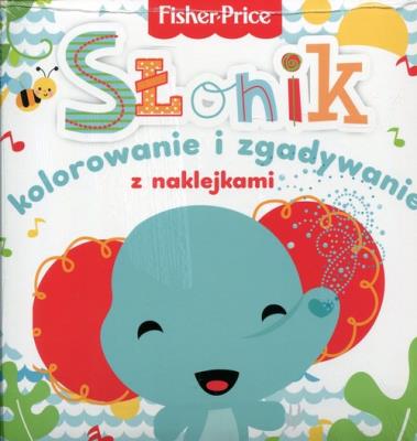 Fisher Price Kolorowanka podłogowa. Słonik. Wydawca: Olesiejuk Sp. z o.o.. SmakLiter.pl Opakowanie Fisher Price Kolorowanka podłogowa. Słonik