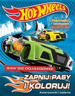 Okładka książki Hot Wheels zapnij pasy i koloruj