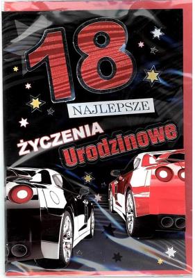 Opakowanie Karnet 18-stka naklejany 3D nr 004 + koperta