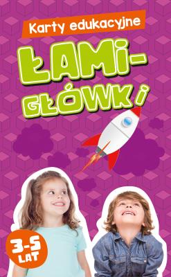 Karty edukacyjne. Łamigłówki 3-5 lat. Autor: Hubert Bobrowski, Krzysztof Minge, Natalia Minge. SmakLiter.pl Okładka książki Karty edukacyjne. Łamigłówki 3-5 lat