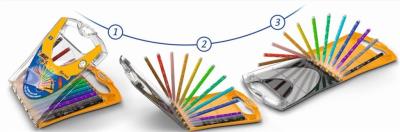 Opakowanie Kid couleurs rainbow case 12eu