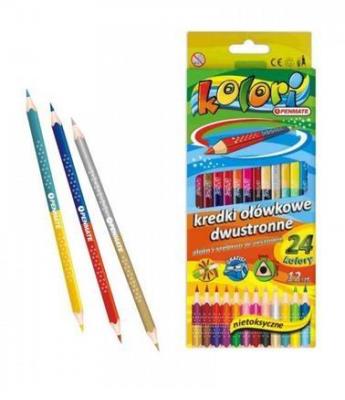Opakowanie Kredki Premium Kolori 12szt-24 kolory PENMATE