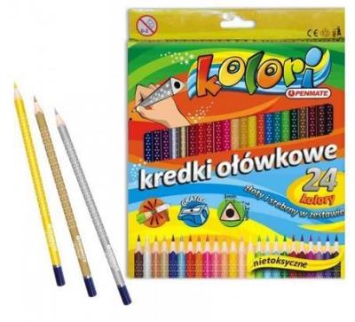 Opakowanie Kredki Premium Kolori 24 kolory PENMATE