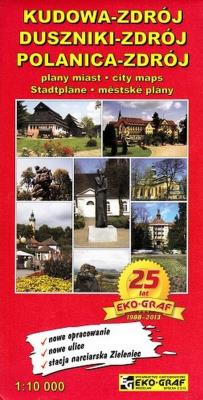 Okładka książki Kudowa-Zdrój, Duszniki-Zdrój, Polanica-Zdrój, 1:10 000