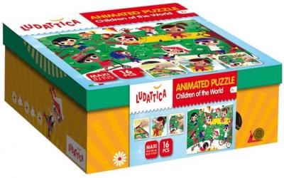 Opakowanie Ludattica Animated puzzle Children of the World