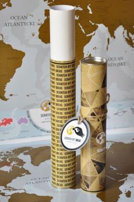 Opakowanie Mapa zdrapka Premium Europa Świat