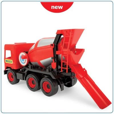 Middle Truck Betoniarka czerwona w kartonie. Wydawca: Wader. SmakLiter.pl Opakowanie Middle Truck Betoniarka czerwona w kartonie