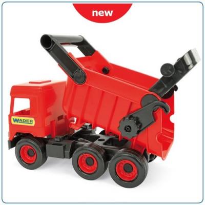 Middle Truck Wywrotka czerwona w kartonie. Wydawca: Wader. SmakLiter.pl Opakowanie Middle Truck Wywrotka czerwona w kartonie