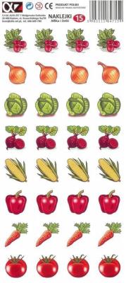 Opakowanie Naklejki Alfika i Zetki 15 Warzywa