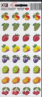 Opakowanie Naklejki Alfika i Zetki 2 Owoce