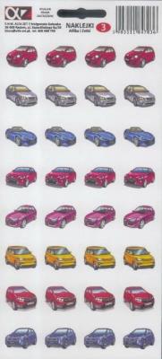 Opakowanie Naklejki Alfika i Zetki 3 Auta