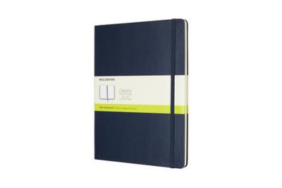 Opakowanie Notes Moleskiny XL gładki  w twardej oprawie szafirowy 192 strony