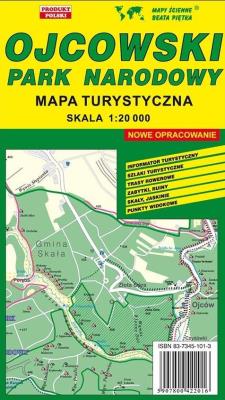 Ojcowski Park Narodowy mapa turystyczna 1:20 000. Wydawca: Wydawnictwo Kartograficzne. SmakLiter.pl Opakowanie Ojcowski Park Narodowy mapa turystyczna 1:20 000