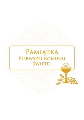 Okładka książki Pamiątka Pierwszej Komunii Świętej