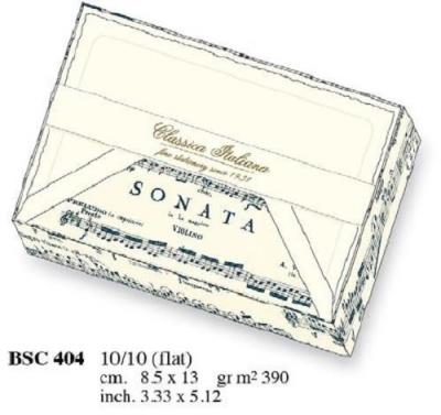 Opakowanie Papeteria box 10 kartek i 10 kopert BSC 404