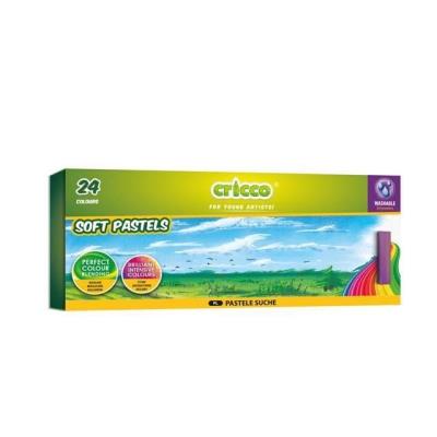 Pastele suche 24 kolory CRICCO. Wydawca: Cricco. SmakLiter.pl Opakowanie Pastele suche 24 kolory CRICCO