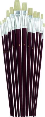 Pędzle płaskie 579 12szt szczecina GRAND. Wydawca: KW TRADE. SmakLiter.pl Opakowanie Pędzle płaskie 579 12szt szczecina GRAND