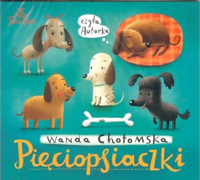 Pięciopsiaczki - Audiobook. Autor: Chotomska Wanda i inni. SmakLiter.pl Okładka książki Pięciopsiaczki - Audiobook