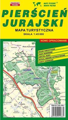 Pierścień Jurajski mapa turystyczna 1:45 000. Wydawca: Wydawnictwo Kartograficzne. SmakLiter.pl Opakowanie Pierścień Jurajski mapa turystyczna 1:45 000