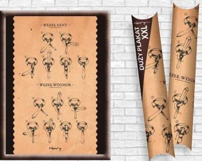 Okładka książki Plakat B2 Wiązanie krawata HENRY