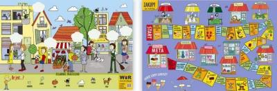 Okładka książki Plansza edukacyjna. Sylabowe miasteczko