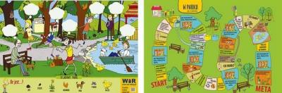 Okładka książki Plansza edukacyjna. Sylabowy park