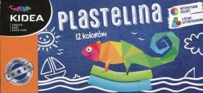 Plastelina Kidea 12 kolorów. Wydawca: Derform. SmakLiter.pl Opakowanie Plastelina Kidea 12 kolorów