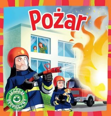 Pożar Jestem bezpieczny. Autor: Katarzyna Moryc. SmakLiter.pl Okładka książki Pożar Jestem bezpieczny