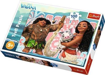 Opakowanie Puzzle 100 Vaiana i przyjaciele TREFL