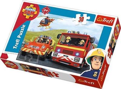 Puzzle 30 Strażak Sam rusza do akcji TREFL. Wydawca: Trefl. SmakLiter.pl Opakowanie Puzzle 30 Strażak Sam rusza do akcji TREFL