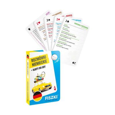 Okładka książki Rozmówki niemieckie i karty do gry 2w1
