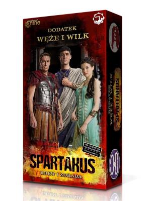 Spartakus: Węże i Wilk GFP. Autor: Aaron Dill, John Kovaleski, Sean Sweigart. SmakLiter.pl Okładka książki Spartakus: Węże i Wilk GFP