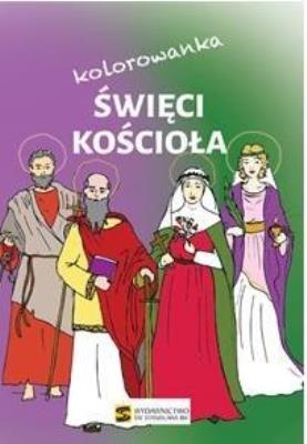 Okładka książki Święci Kościoła.Kolorowanka