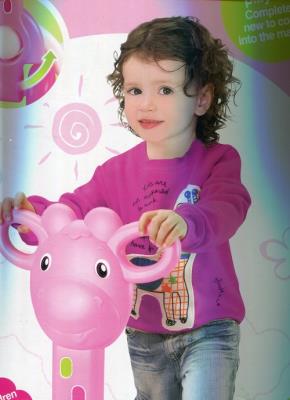 Opakowanie Wesoła hulajnoga żyrafa 4 koła 60cmx50cm różowa