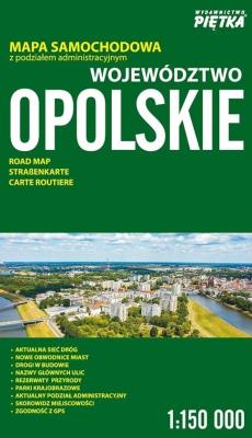 Okładka książki Województwo opolskie mapa samochodowa 1:150 000