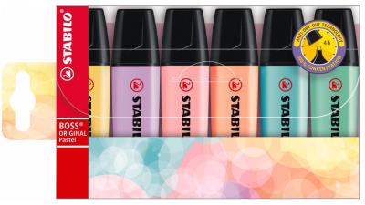 Opakowanie Zakreślacz Boss pastele etui 6 sztuk