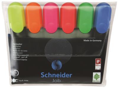 Opakowanie Zestaw zakreślaczy SCHNEIDER Job, 1-5 mm, 6 szt., miks kolorów
SR115096
